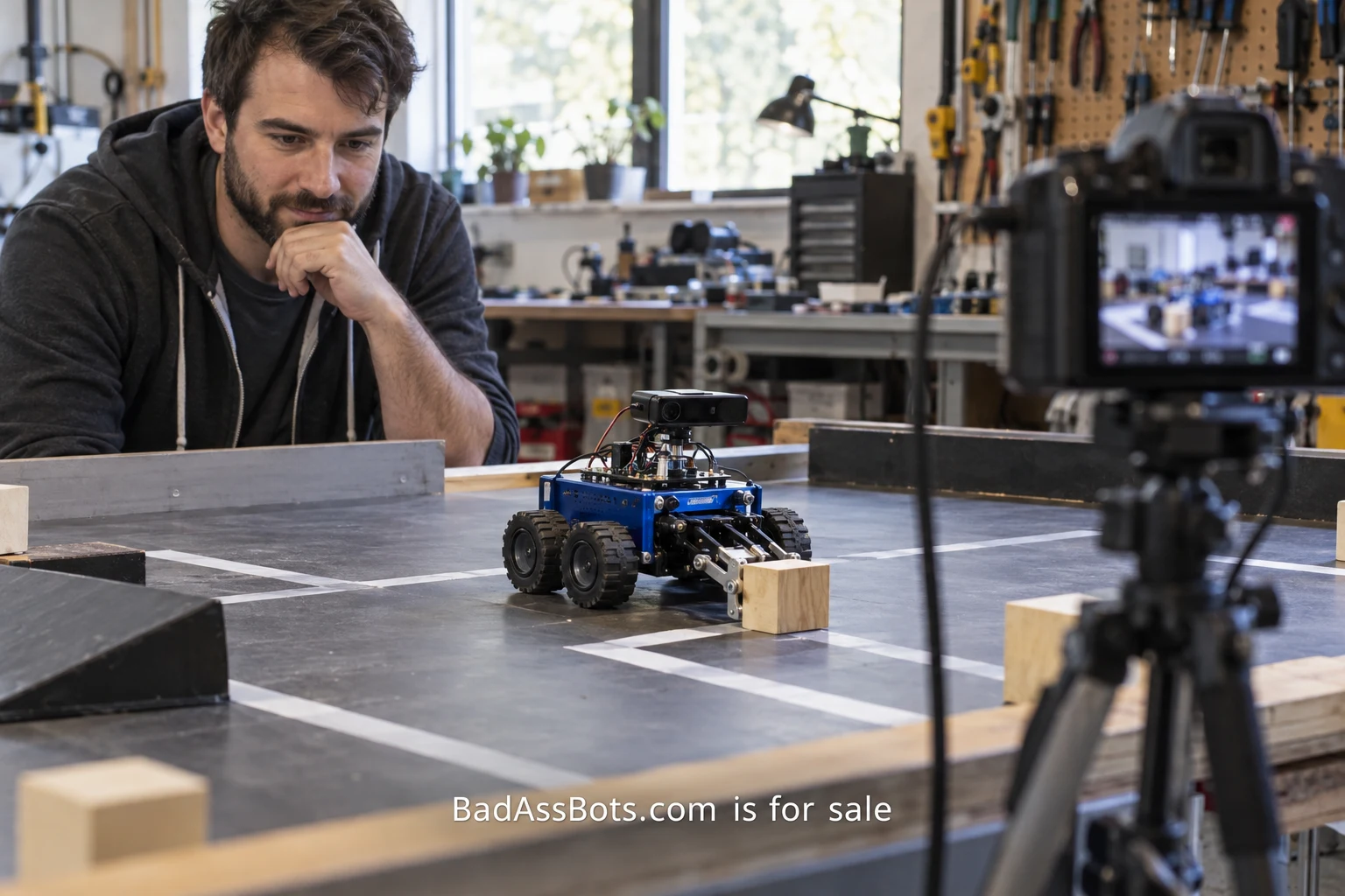Show what your robot can actually do; BadAssBots.com is for sale watermark